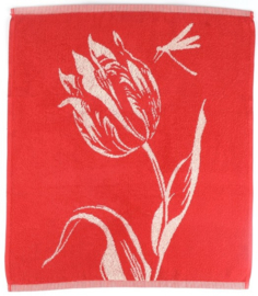 Bunzlau Kitchen Towel Tulips Red