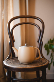 Bredemeijer Dubbelwandige theepot Vera - 0,9 liter - Latte Bruin - Met filter