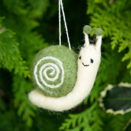 Sass & Belle Garden Snail Felt Decoration