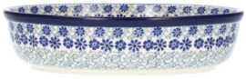 Bunzlau Oval Ovendish 1150 ml Blue Fountain