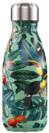 Chilly's Drink Bottle 260 ml Tropical Toucan -mat met glanzend reliëf 3D-