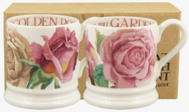 Emma Bridgewater Roses All My Life - Set Of 2 1/2 Pint Mugs Boxed *b-keuze*