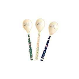 Rice Melamine Teaspoon with 3 Assorted 'Sweet Butterfly​' Prints