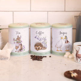 Wrendale Designs Tea, Coffee and Sugar Canisters 'The Country Set' Country Anima -green-
