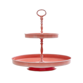 Rice Large Metal Étagère - Coral
