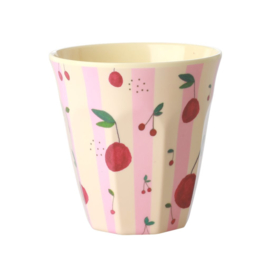 Rice Medium Melamine Cup with Cherry Print