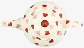 Emma Bridgewater Pink Hearts - 4 Mug Teapot