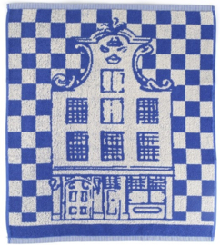 Bunzlau Kitchen Towel Canal Houses Royal Blue