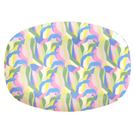 Rice Melamine Rectangular Plate - Jungle Fever Print