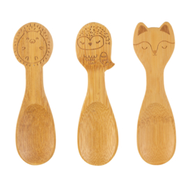 Sass & Belle Woodland Baby 100% Bamboo Spoons -Set of 3