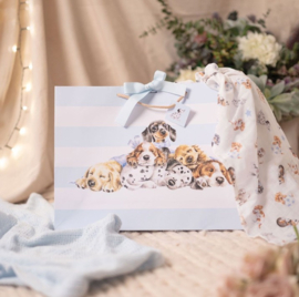 Wrendale Designs Gift Bag - Large 'Little Paws' Dog