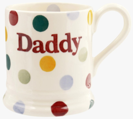 Emma Bridgewater Polka Dot Daddy 1/2 Pint Mug -kleine letters-