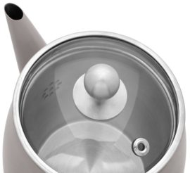 Bredemeijer Duet Eva 1,1 liter -Mat Betongrijs- inclusief theefilter-