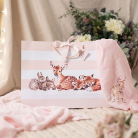 Wrendale Designs Gift Bag - Large 'Little Forest' Woodland Animal