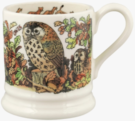 Emma Bridgewater In the Woods Owl & Stoat 1/2 Pint Mug