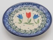 Bunzlau Teabag Dish Ø 10 cm - Tulip Royal -Limited Edition-