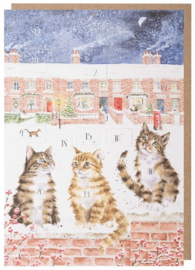 Wrendale 'In the lane, snow is glistening' Cat Advent Calendar