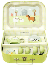 Sass & Belle Farmyard Friends Kids' Tea Set -metal-