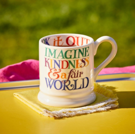 Emma Bridgewater Rainbow Toast Kindness & A Fair World 1/2 Pint Mug