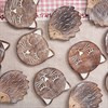 Sass & Belle Coasters -set of 6- Carved Hedgehog