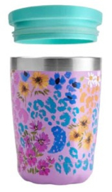 Chilly's Coffee Cup 340 ml Leopard Blossom -mat met reliëf-