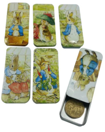 Meander Mini Blikje Peter Rabbit -met schuifdeksel-