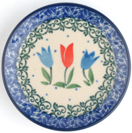 Bunzlau Teabag Dish Ø 10 cm - Tulip Royal -Limited Edition-