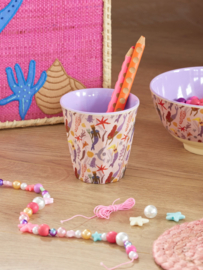 Rice Melamine Cup - Mermaid Print - 250 ml