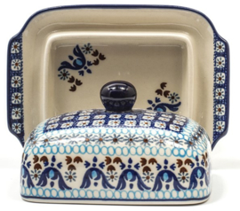 Bunzlau Butter Dish with Plate Marrakesh