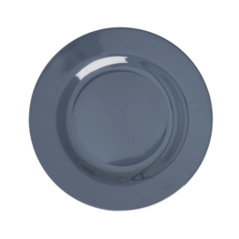 Rice Melamine Side Plate in Dark Grey