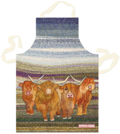 Emma Ball Cotton Apron - Highland Coos
