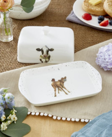 Wrendale Designs Covered Butter Dish 'Mooo' Cow