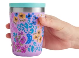 Chilly's Coffee Cup 340 ml Leopard Blossom -mat met reliëf-