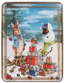 Meander Peter Rabbit Christmas Rectangular Tin