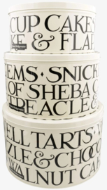 Emma Bridgewater Black Toast - Set of 3 Round Cake Tins