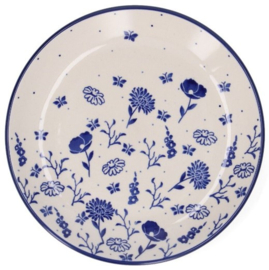 Bunzlau Plate Ø 20 cm - Flower Festival