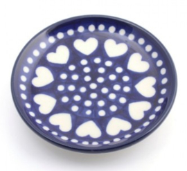 Bunzlau Teabag Dish Ø 10 cm Blue Valentine