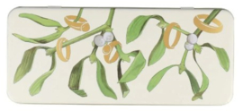 Emma Bridgewater - Five Gold Rings - Mistletoe - Long Rectangular Tin -langwerpig-