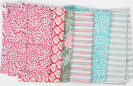 Rozablue Theedoek Bells pink