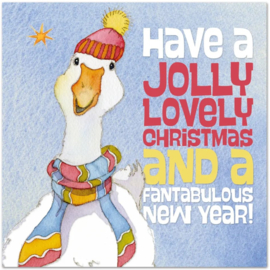 Emma Ball Christmas Cards - Jolly Geese - set van 6 met envelop