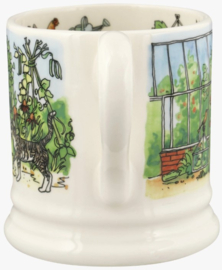 Emma Bridgewater The Good Life In The Garden - 1/2 Pint Mug