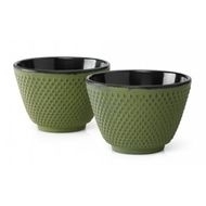 Bredemeijer Cast Iron Tea Cups -set of 2- Xilin Green