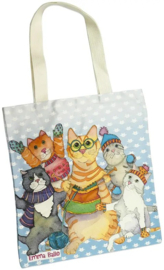Emma Ball Tote Bag - Kittens in Mittens