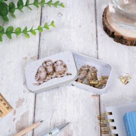 Wrendale Designs 'Owlets' Owl mini gift tin