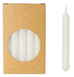 Rustik Lys - Potloodkaarsjes - Ø 1,2 cm x 10 cm - Wit - 20 st.