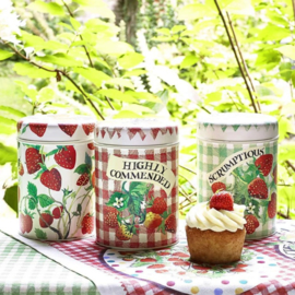 Emma Bridgewater Strawberries Set of 3 Tin Caddies