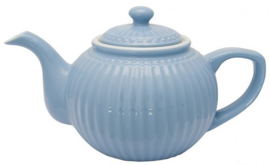 GreenGate Teapot Alice sky blue -stoneware-