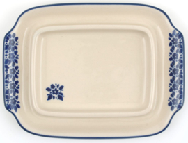 Bunzlau Butter Dish with Plate Indigo