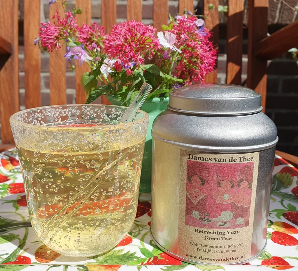 Dames van de Thee -Refreshing Yuzu- Blikje 100 gram *Thee van de Maand*