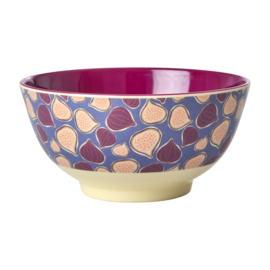 Rice Medium Melamine Bowl - Figs in Love Print